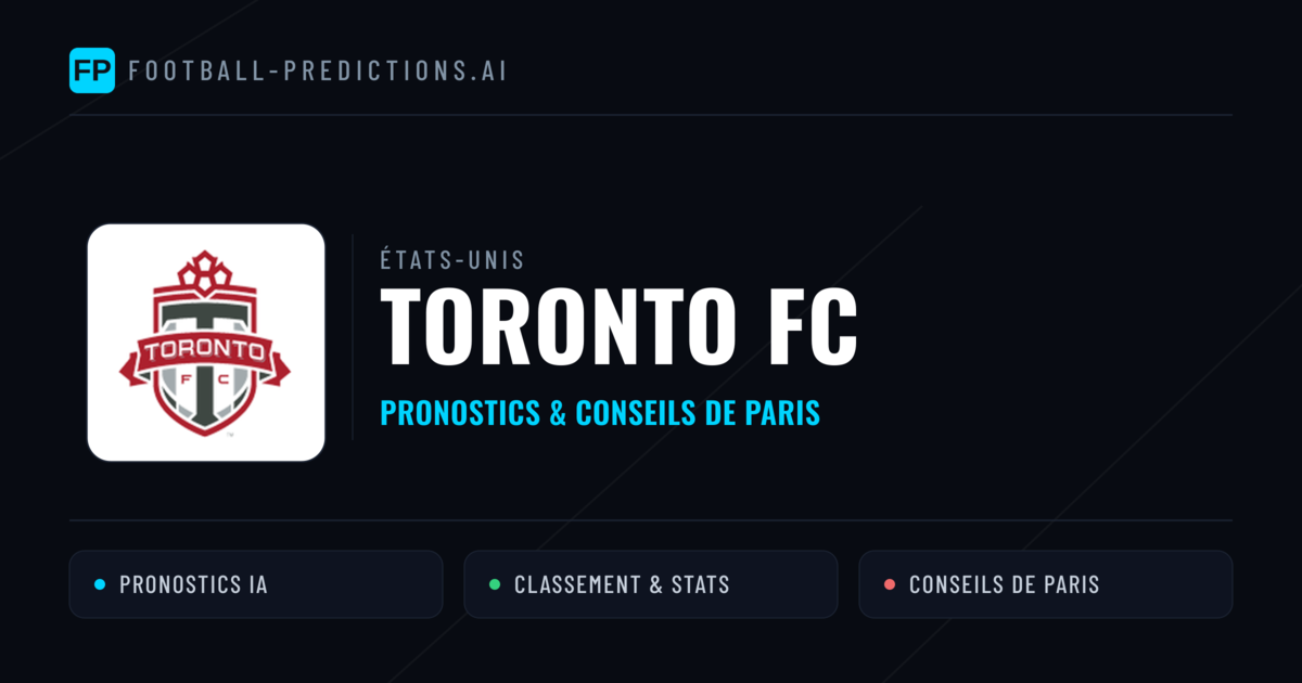 Toronto FC Pronostics & Statistiques