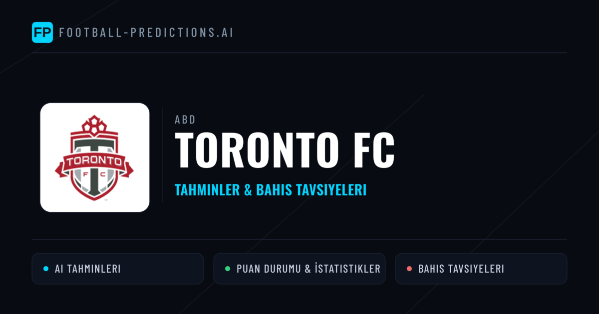 Toronto FC Tahminleri & İstatistikler