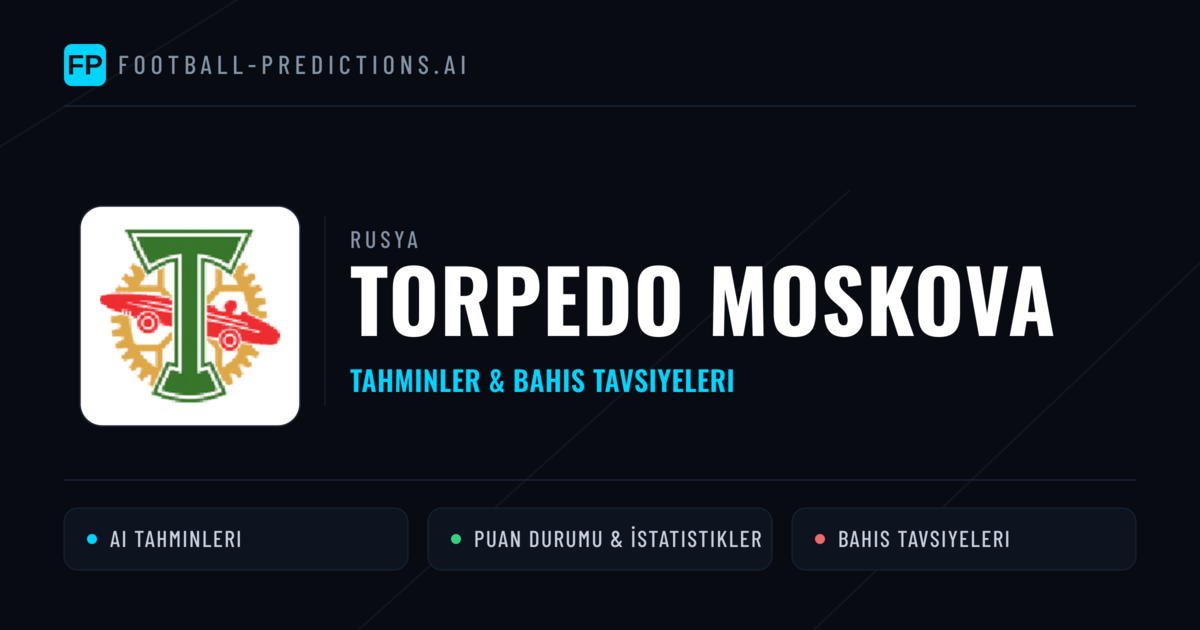 Torpedo Moskova Tahminleri & İstatistikler