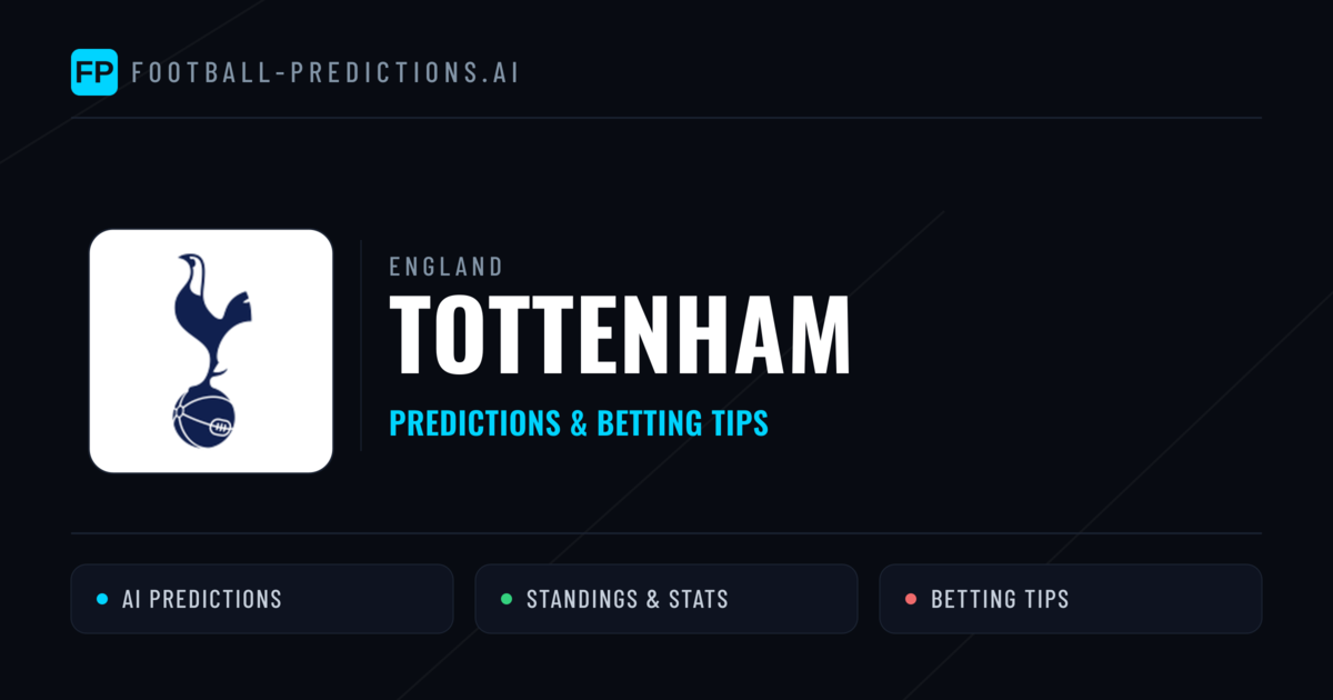 Tottenham Predictions & Stats