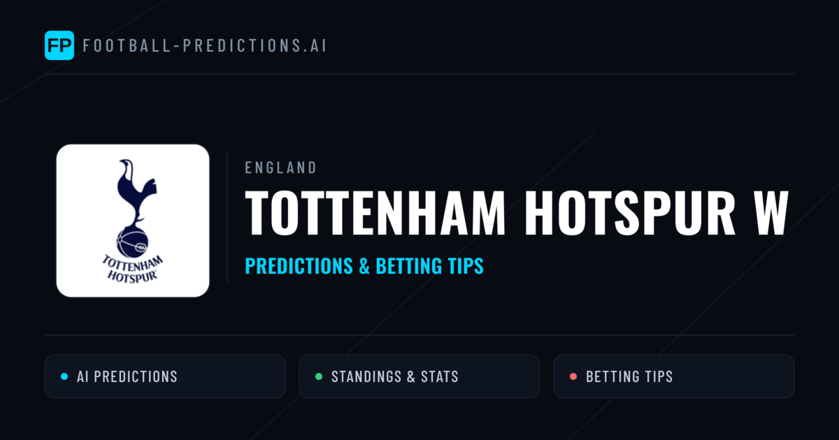Tottenham Hotspur W Predictions & Stats