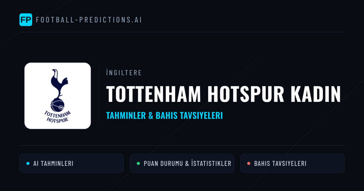 Tottenham Hotspur Kadın Tahminleri & İstatistikler