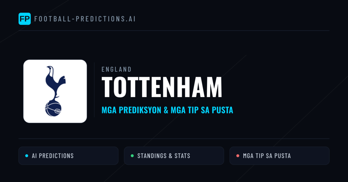 Tottenham Predictions & Stats