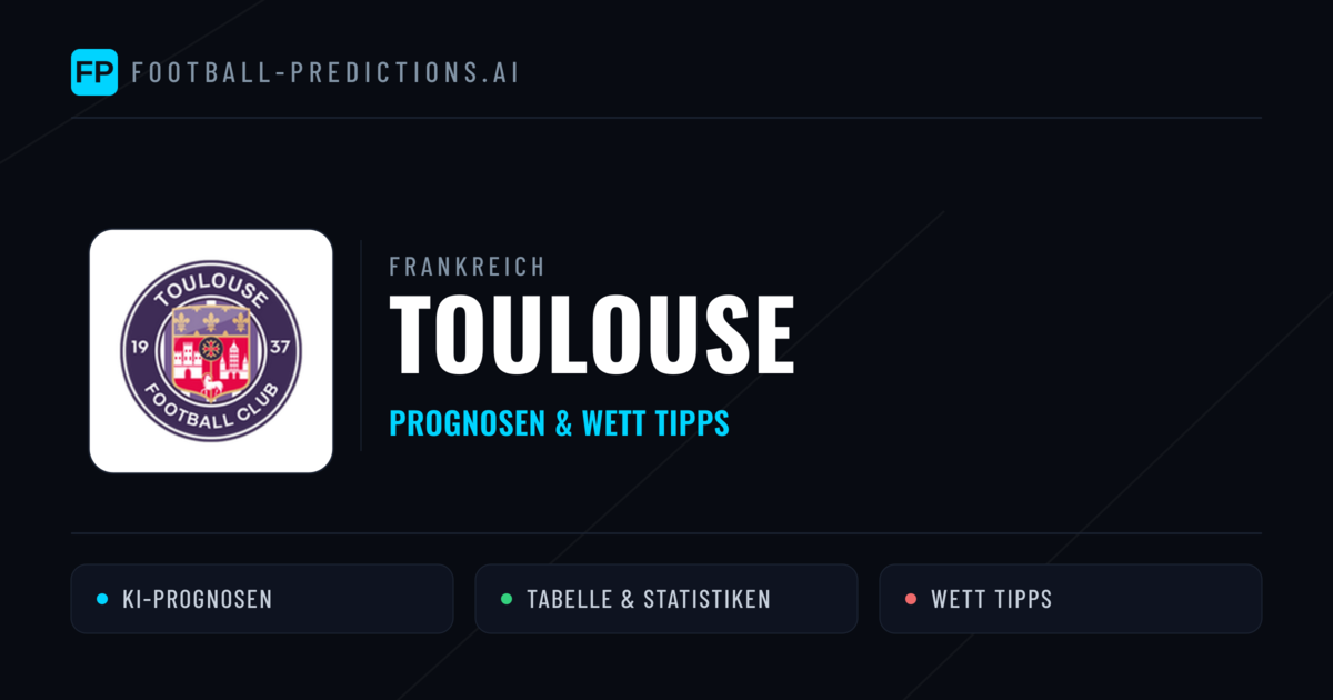 Toulouse Prognosen & Statistiken
