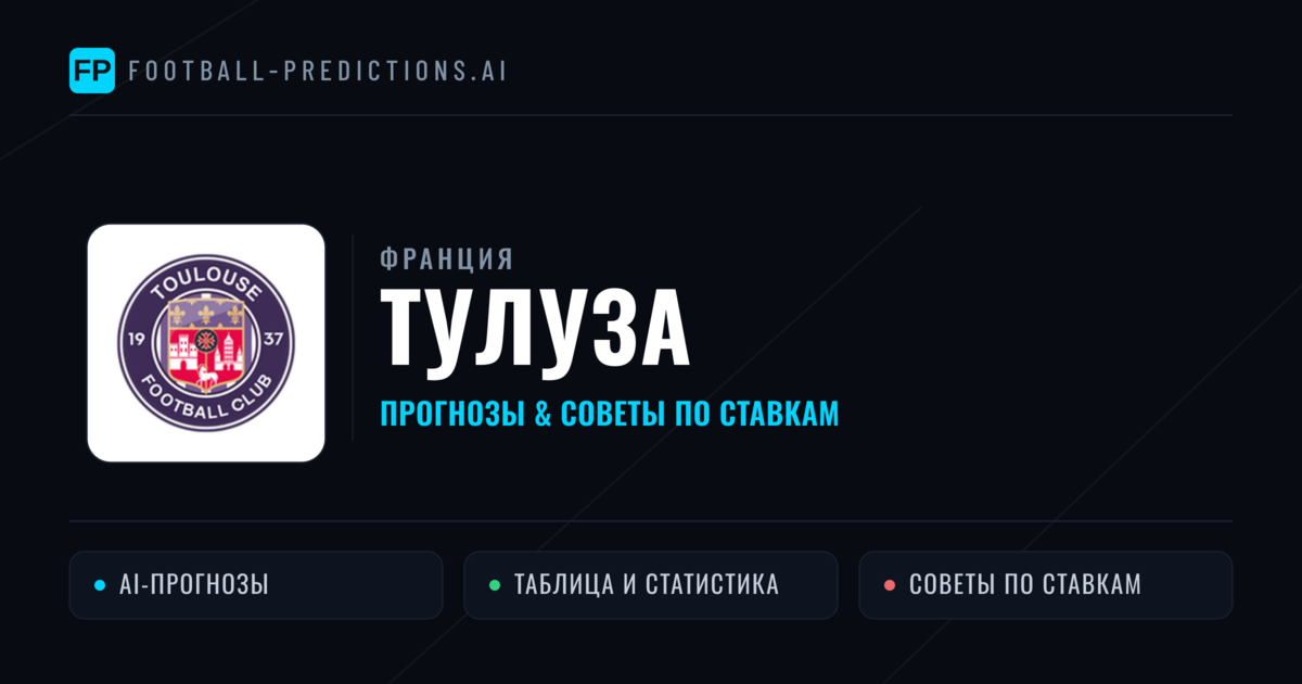 Тулуза прогнозы и статистика
