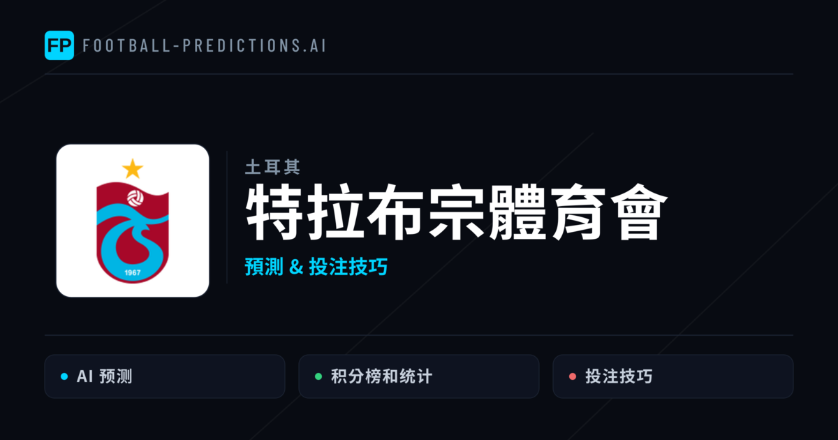 特拉布宗體育會 運彩分析｜足球預測與數據