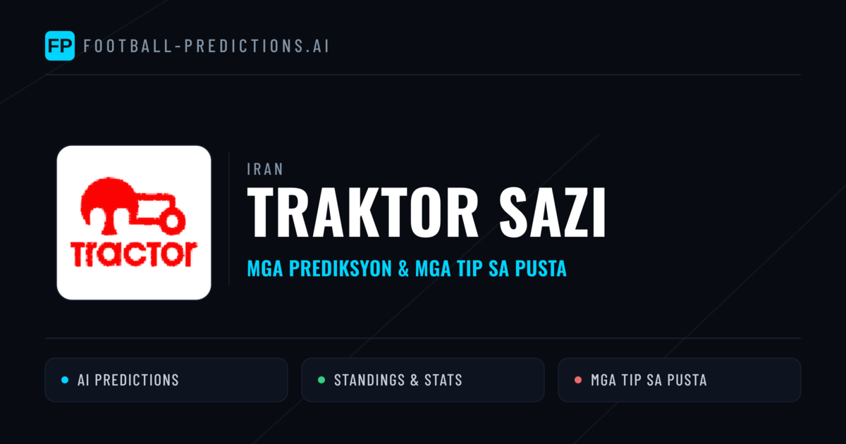 Traktor Sazi Predictions & Stats