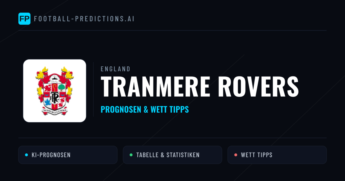 Tranmere Rovers Prognosen & Statistiken