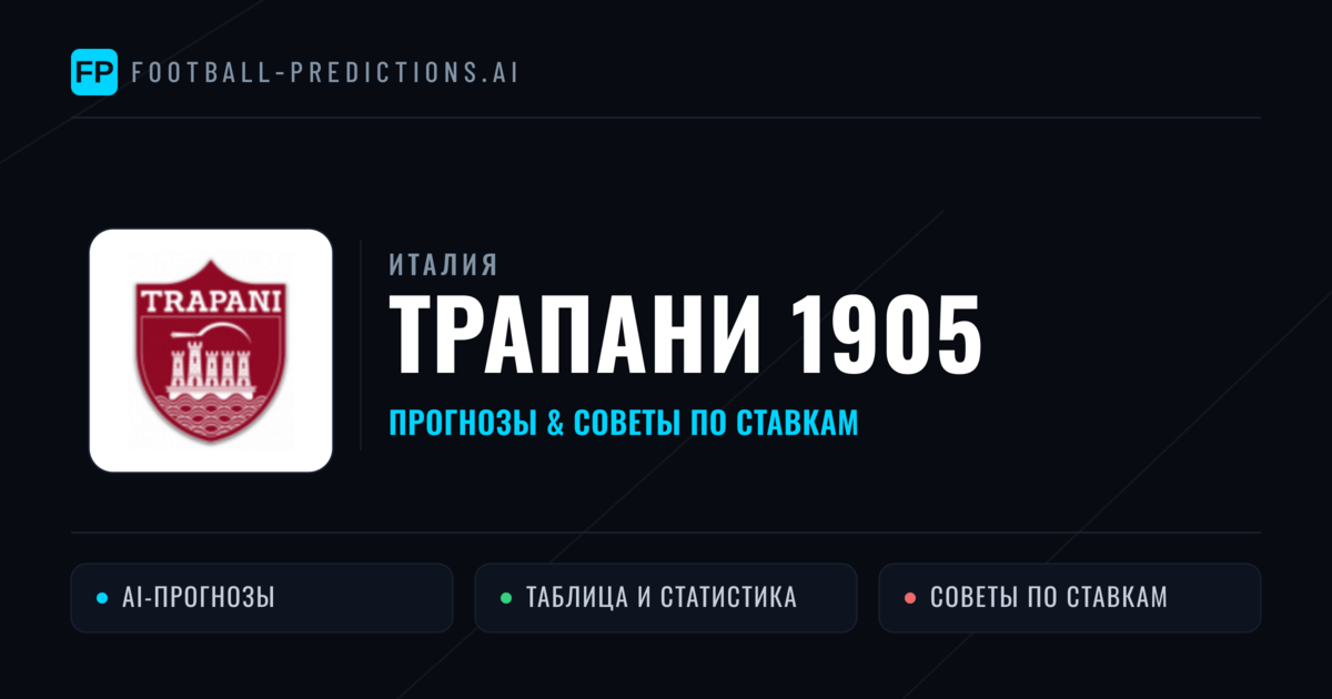 Трапани 1905 прогнозы и статистика