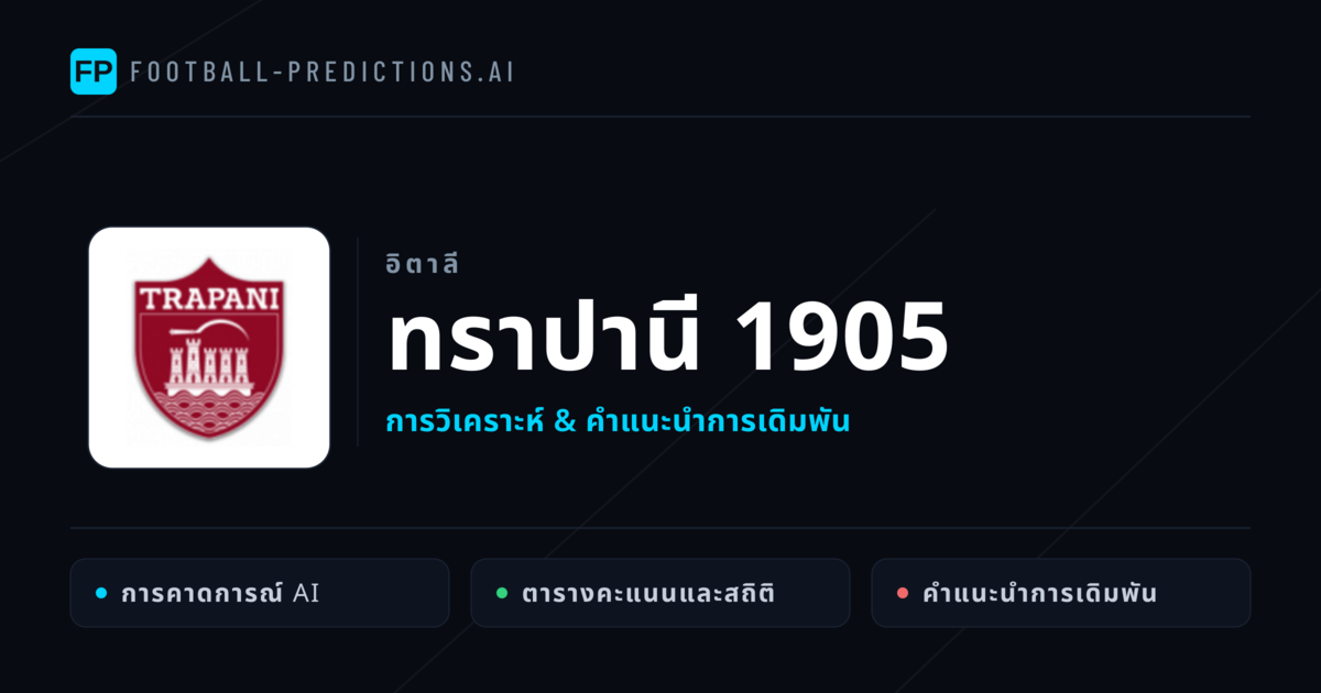 ทราปานี 1905 การวิเคราะห์และสถิติ