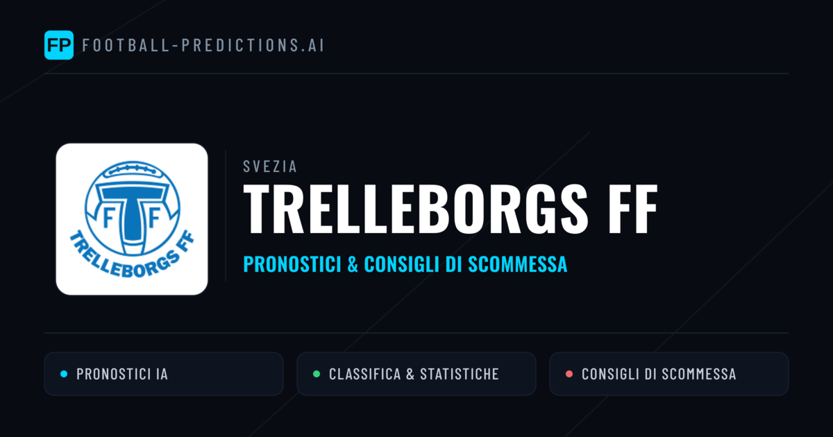Pronostici e Statistiche Trelleborgs FF