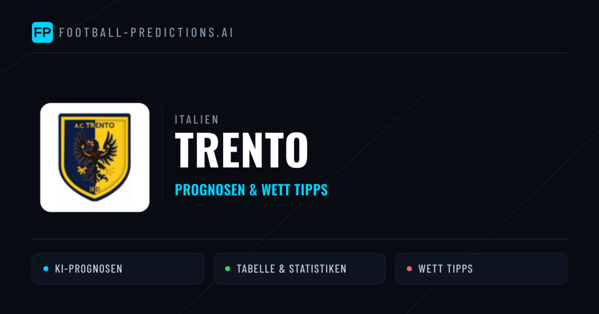 Trento Prognosen & Statistiken