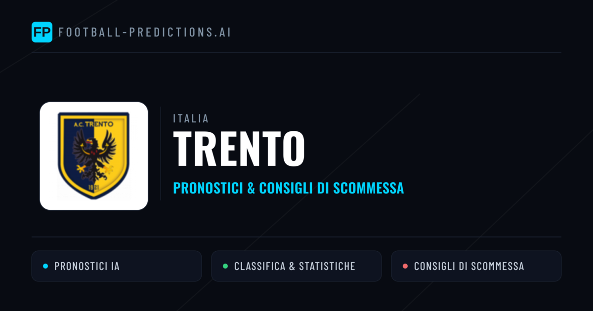 Pronostici e Statistiche Trento
