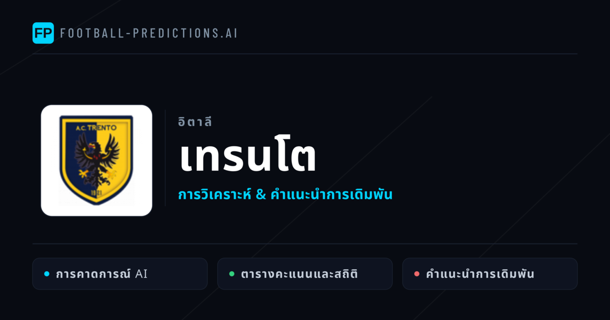 เทรนโต การวิเคราะห์และสถิติ