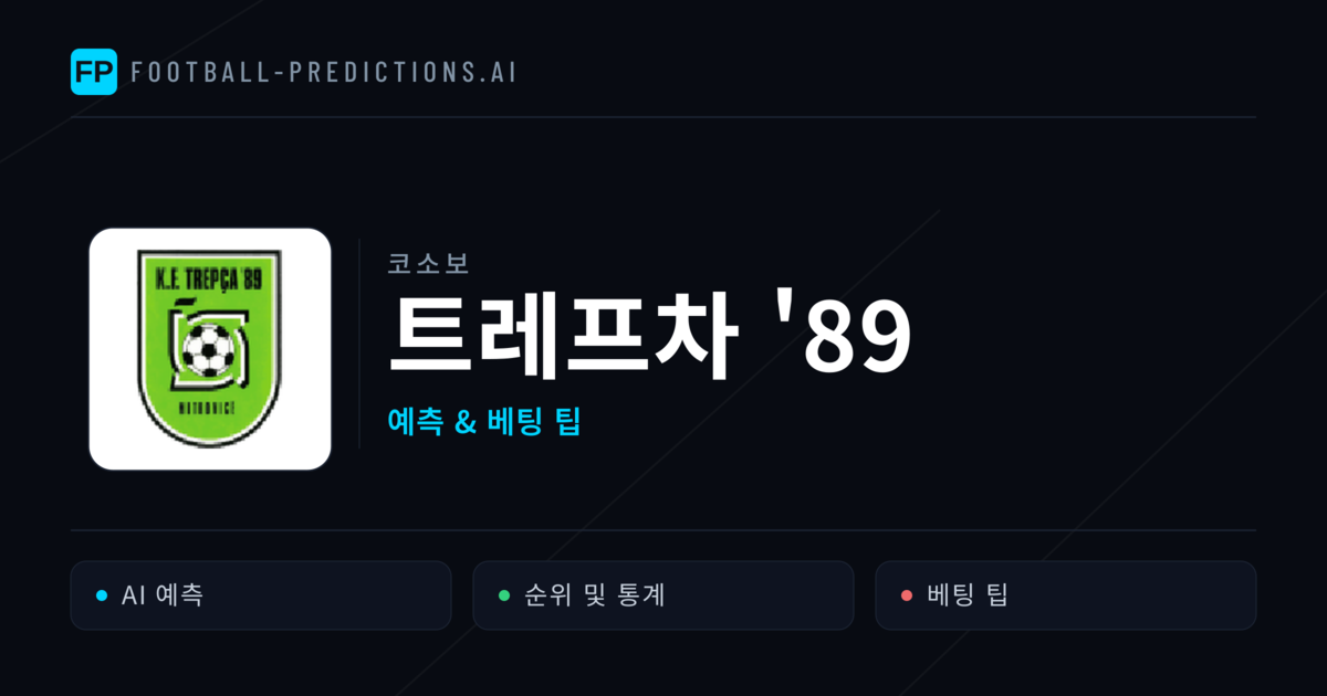 트레프차 '89 축구 예측 & 통계