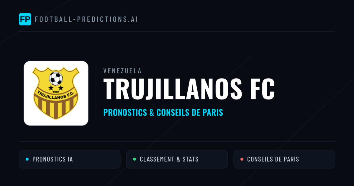Trujillanos FC Pronostics & Statistiques