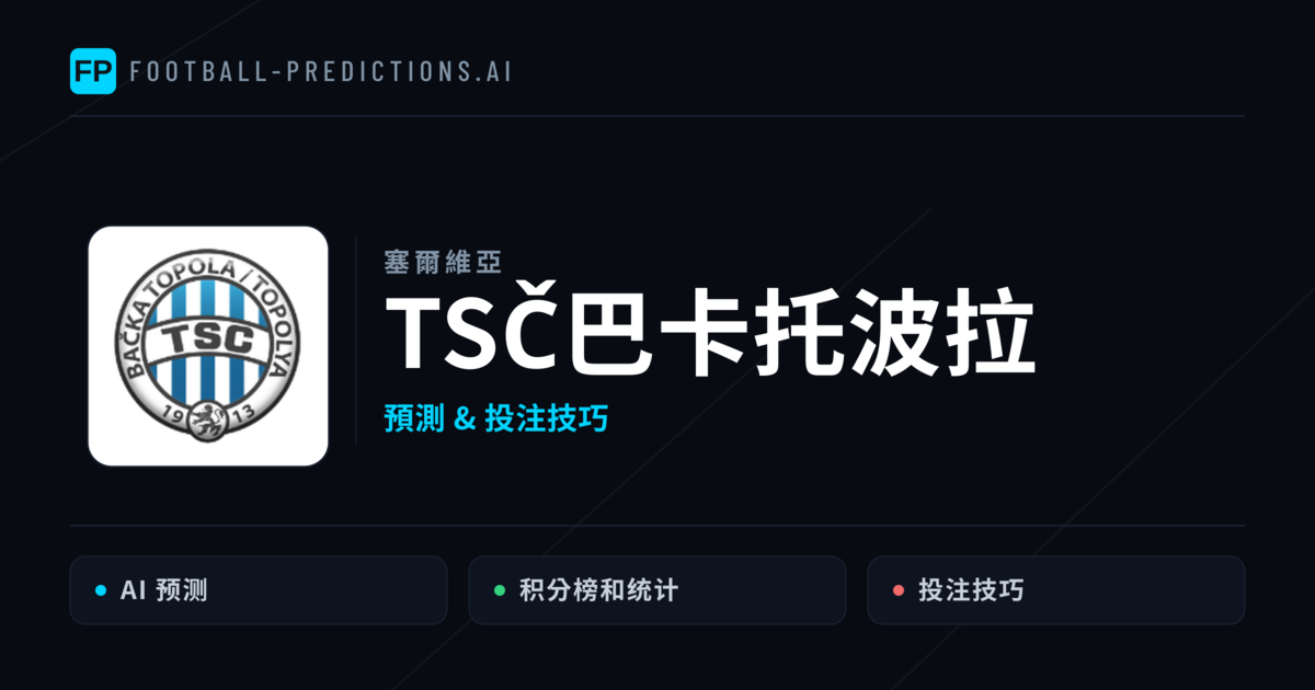 TSČ巴卡托波拉 運彩分析|足球預測與數據