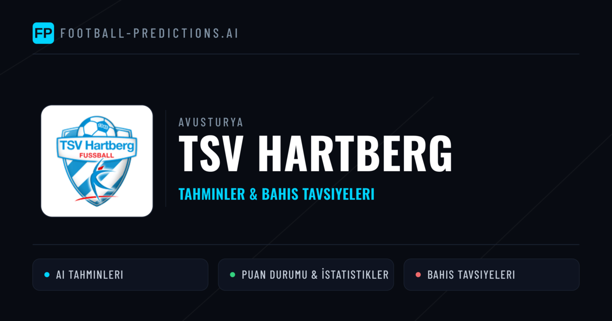 TSV Hartberg Tahminleri & İstatistikler