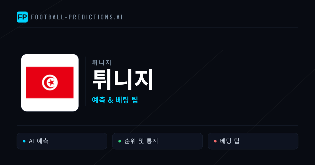 튀니지 축구 예측 & 통계