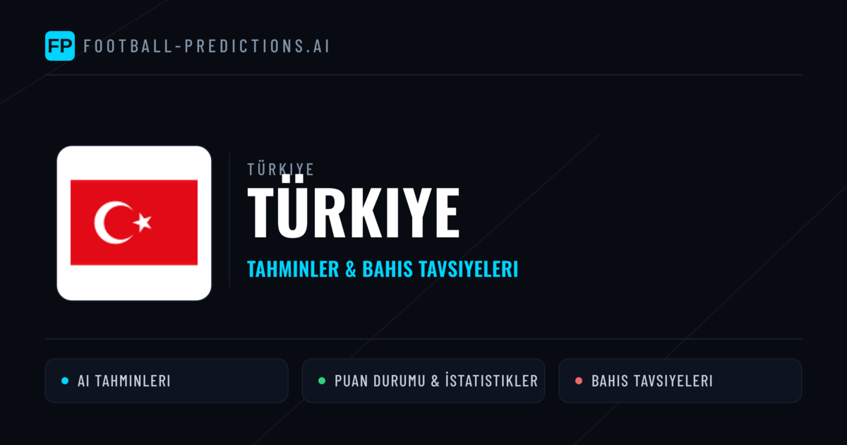 Türkiye Tahminleri & İstatistikler