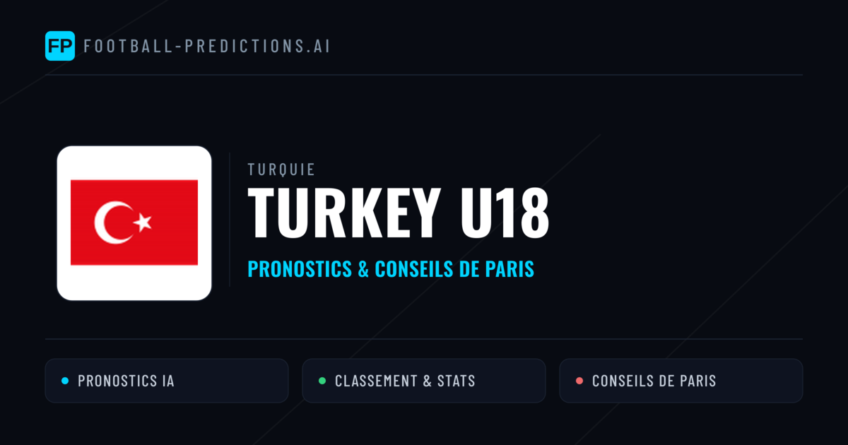Turkey U18 Pronostics & Statistiques