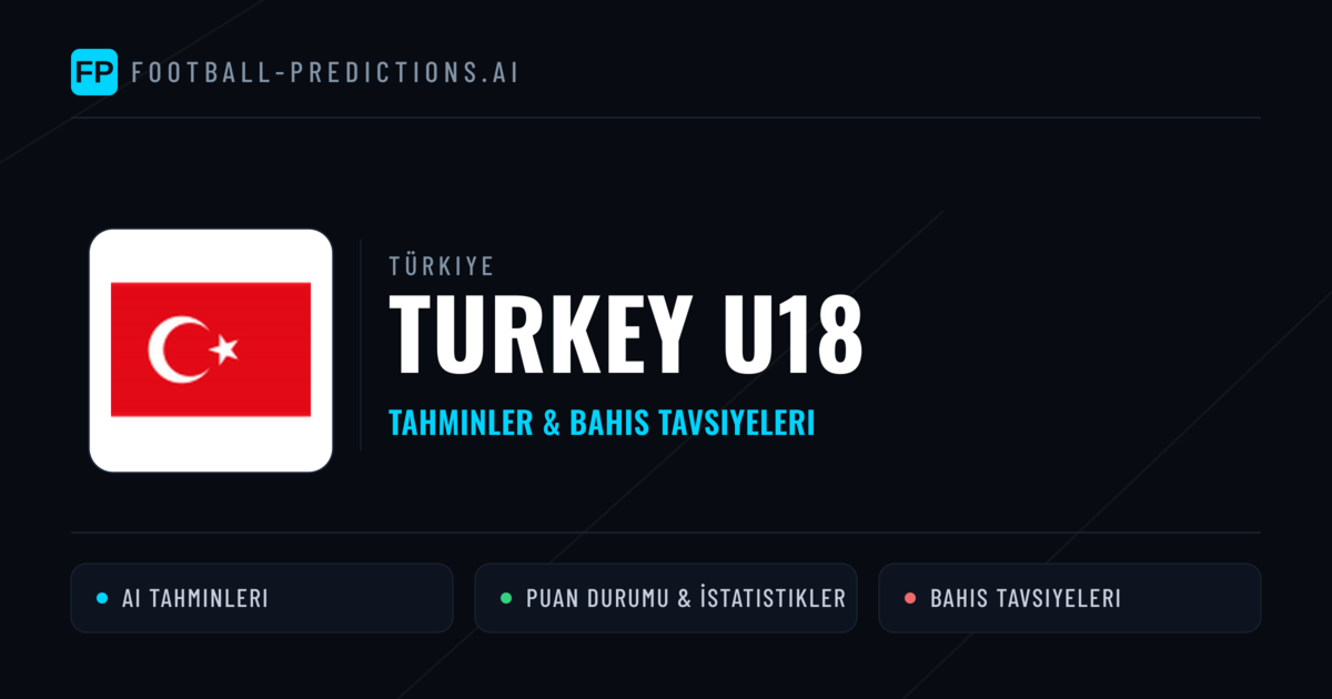 Turkey U18 Tahminleri & İstatistikler