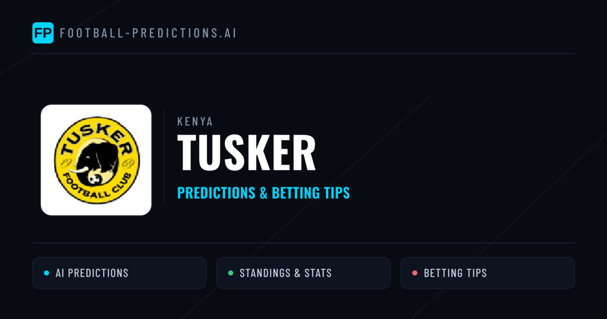 Tusker Predictions & Stats