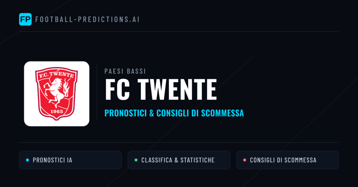 Pronostici e Statistiche FC Twente