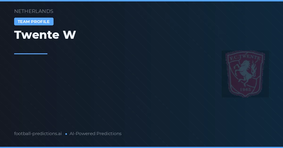 Twente W Predictions & Stats
