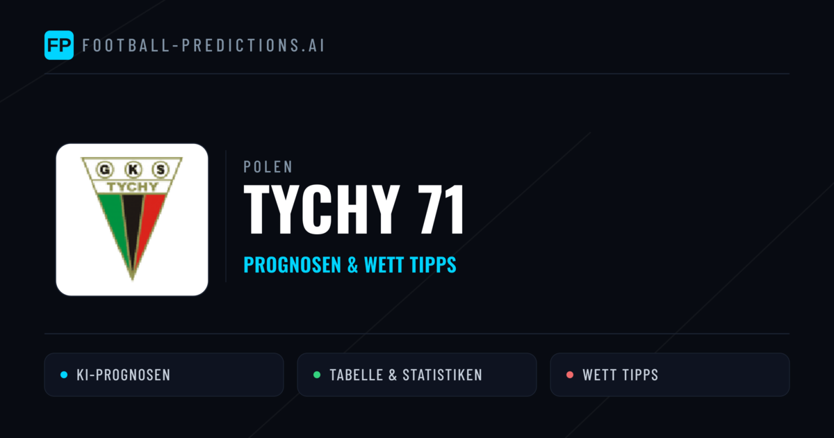 Tychy 71 Prognosen & Statistiken
