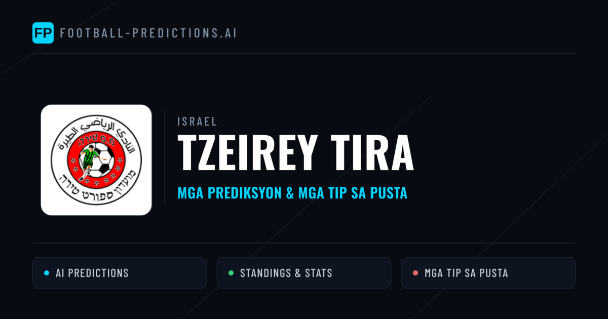Tzeirey Tira Predictions & Stats