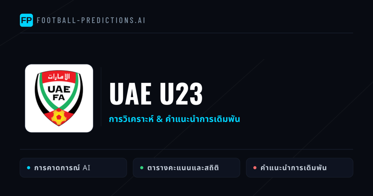 UAE U23 การวิเคราะห์และสถิติ