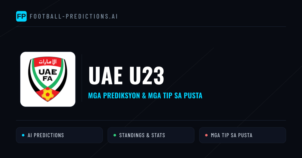 UAE U23 Predictions & Stats
