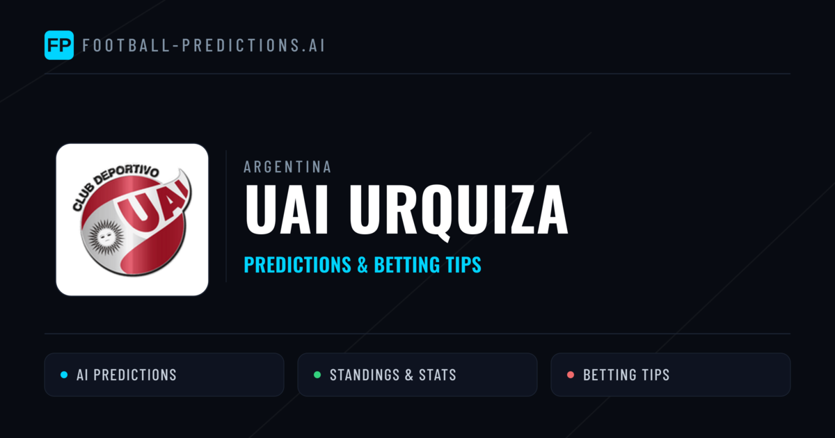 UAI Urquiza Predictions & Stats