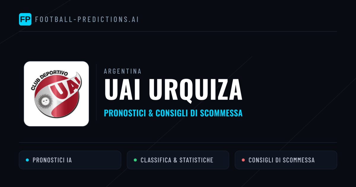 Pronostici e Statistiche UAI Urquiza
