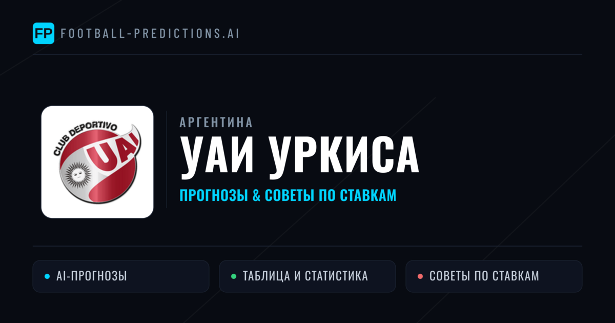 УАИ Уркиса прогнозы и статистика