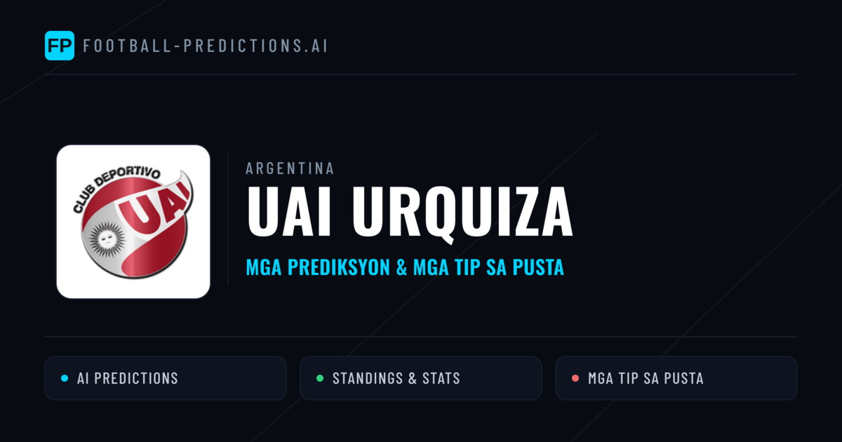 UAI Urquiza Predictions & Stats
