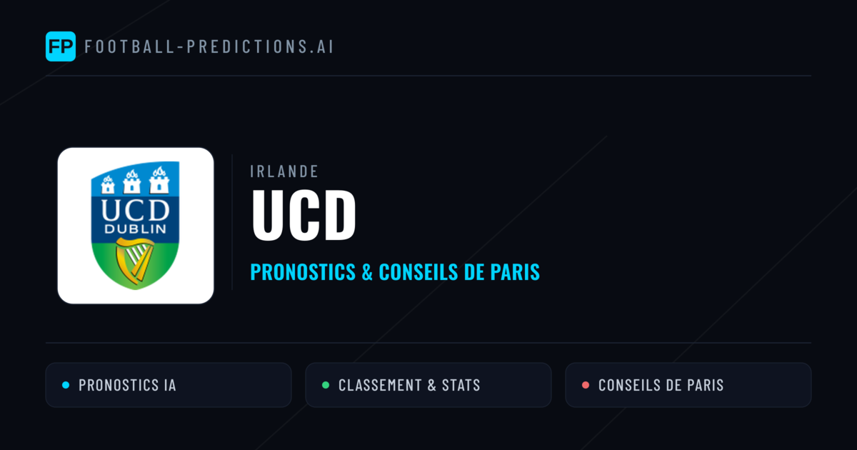 UCD Pronostics & Statistiques
