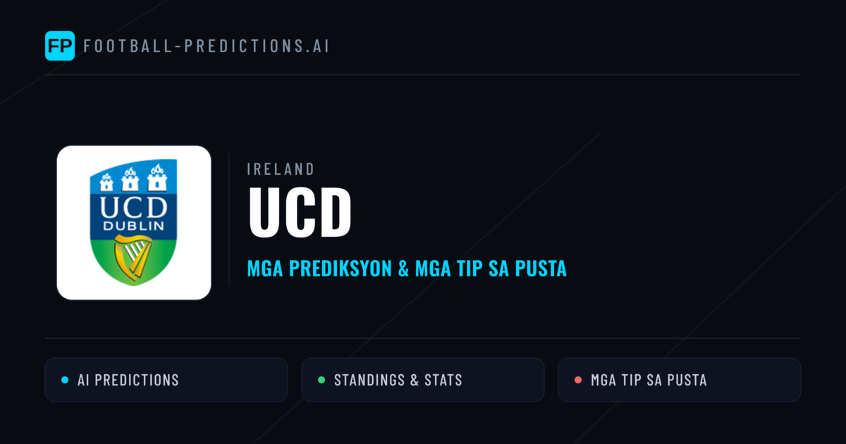 UCD Predictions & Stats