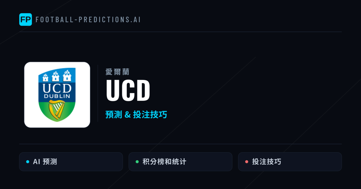 UCD 運彩分析｜足球預測與數據