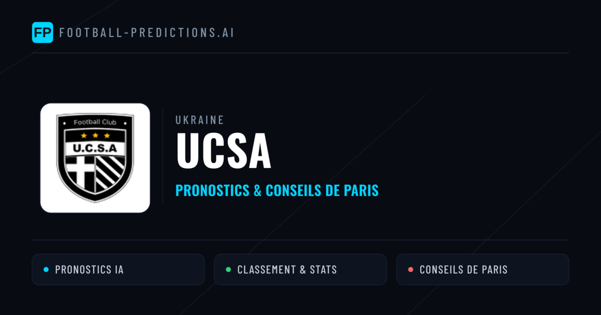 UCSA Pronostics & Statistiques