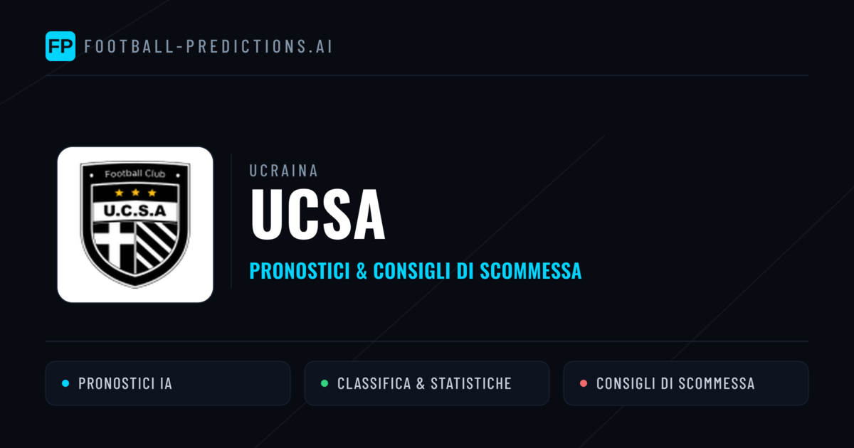 Pronostici e Statistiche UCSA