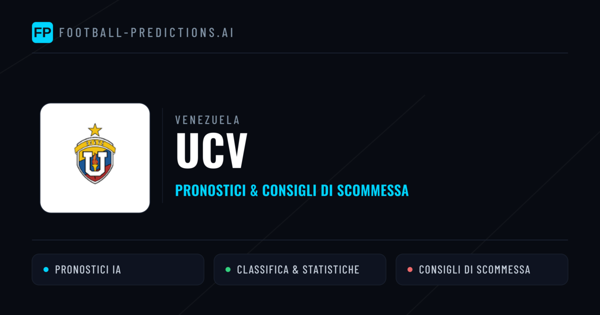 Pronostici e Statistiche UCV