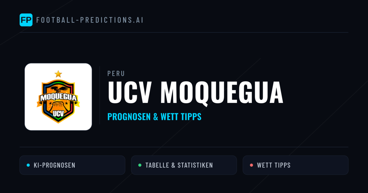 UCV Moquegua Prognosen & Statistiken
