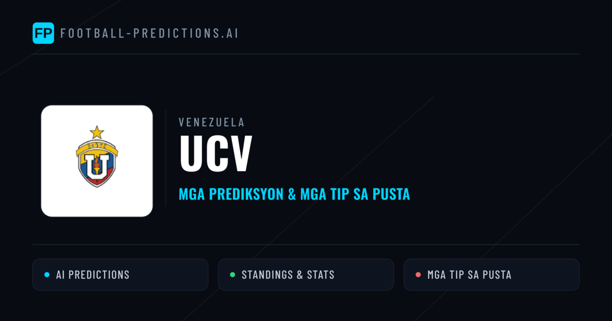 UCV Predictions & Stats