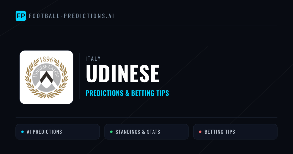 Udinese Predictions & Stats