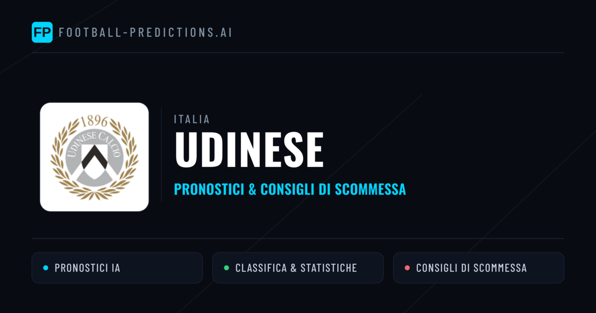 Pronostici e Statistiche Udinese