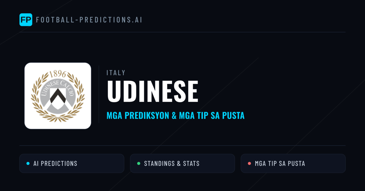 Udinese Predictions & Stats