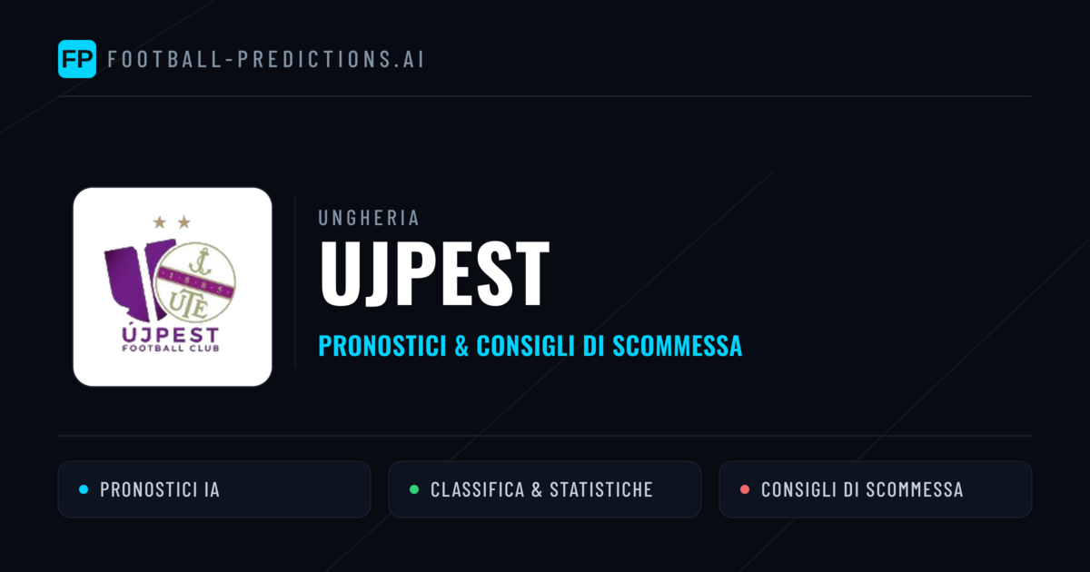 Pronostici e Statistiche Ujpest