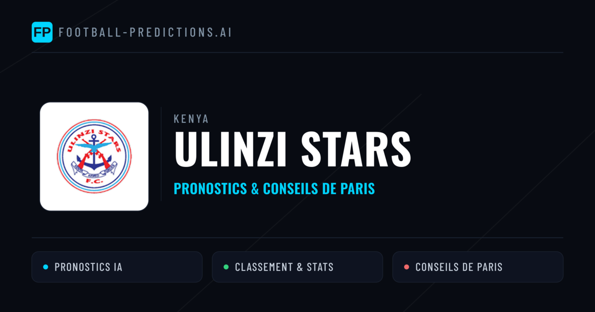 Ulinzi Stars Pronostics & Statistiques